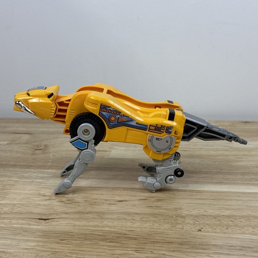 Vintage 1991 Mighty Morphin Power Rangers Sabertooth Tiger Zord Deluxe Megazord